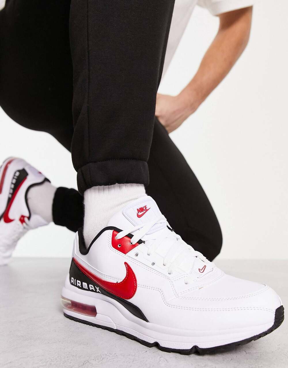 Nike Air Max LTD 3 White University Red Black Sneakers - Picture 2 of 12